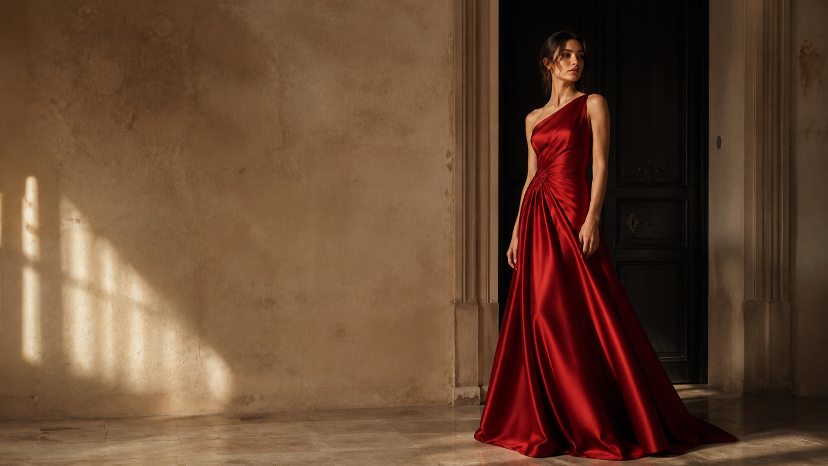 FARIKA red eveningwear editorial